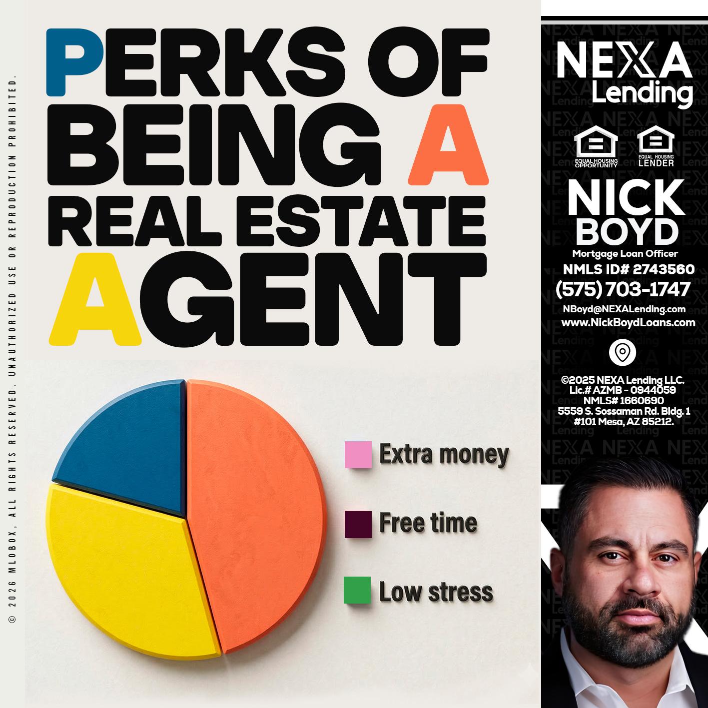 PERKS OF BEING - Nick Boyd -Mortgage Loan Officer