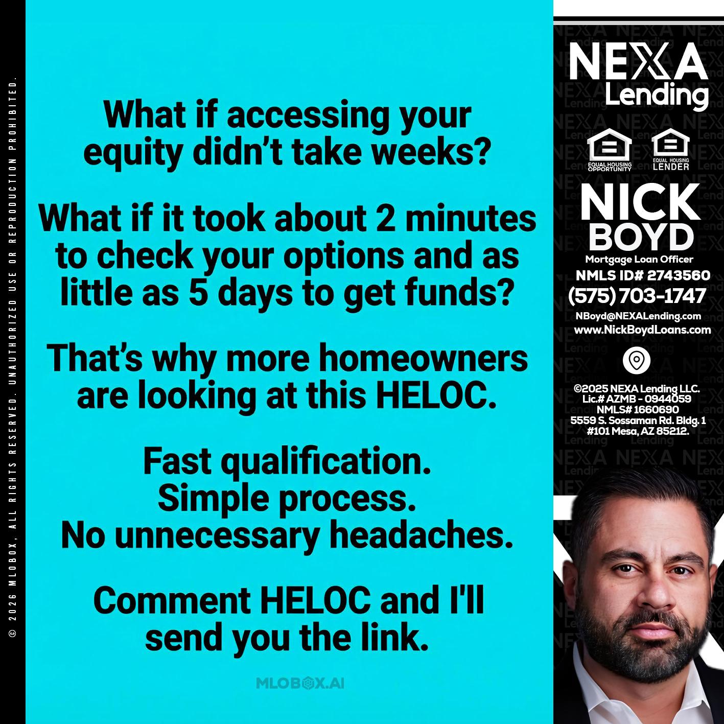 what if - Nick Boyd -Mortgage Loan Officer