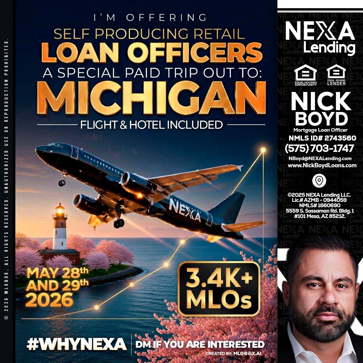 MICHIGAN TRIP - Nick Boyd -Mortgage Loan Officer