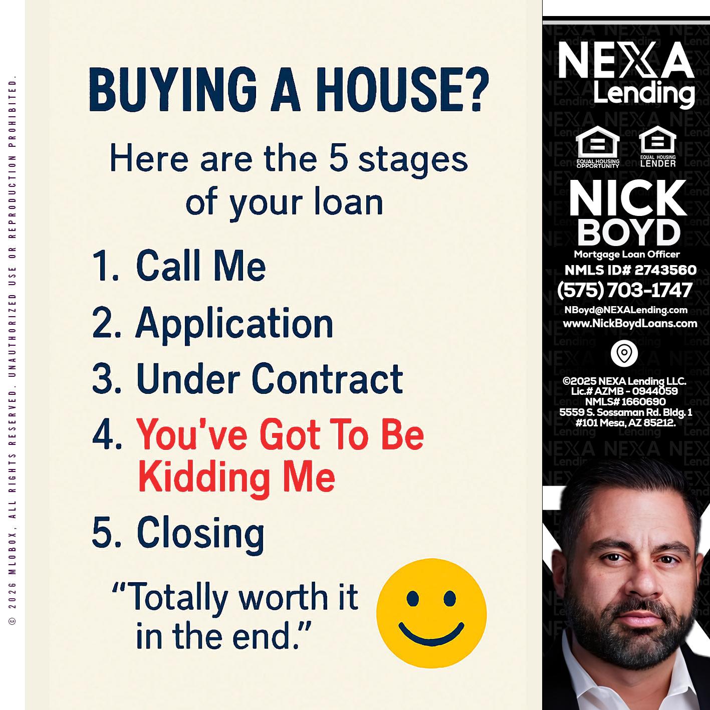BUYING A HOUSE - Nick Boyd -Mortgage Loan Officer