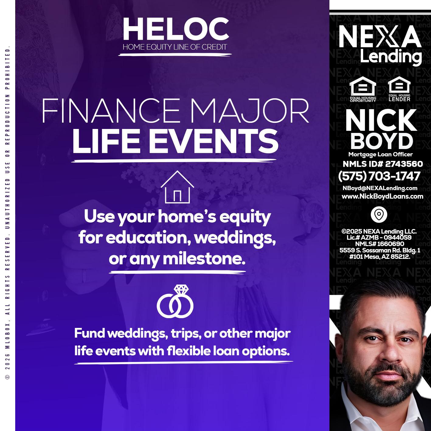 HELOC - Nick Boyd -Mortgage Loan Officer
