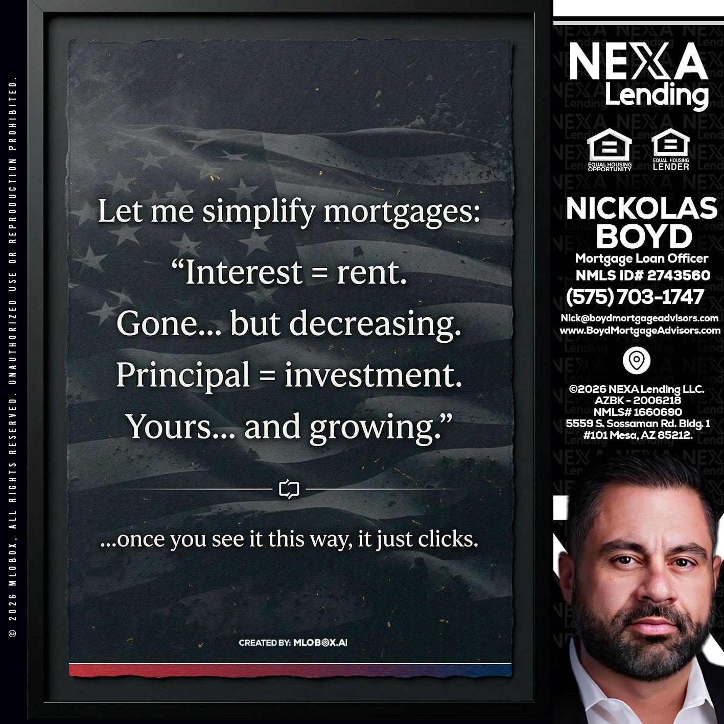 LET ME SIMPLIFY - Nick Boyd -Mortgage Loan Officer