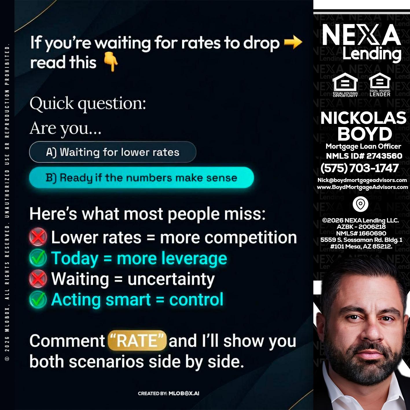IF YOU ARE - Nick Boyd -Mortgage Loan Officer