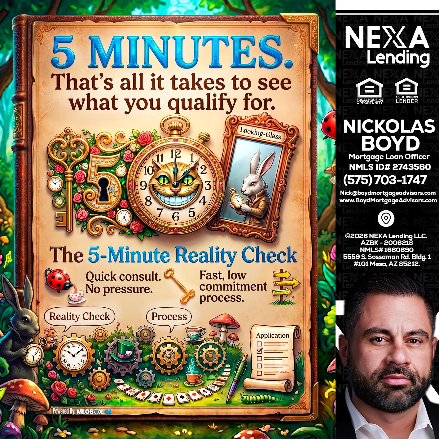 Reality Check! - Nick Boyd -Mortgage Loan Officer