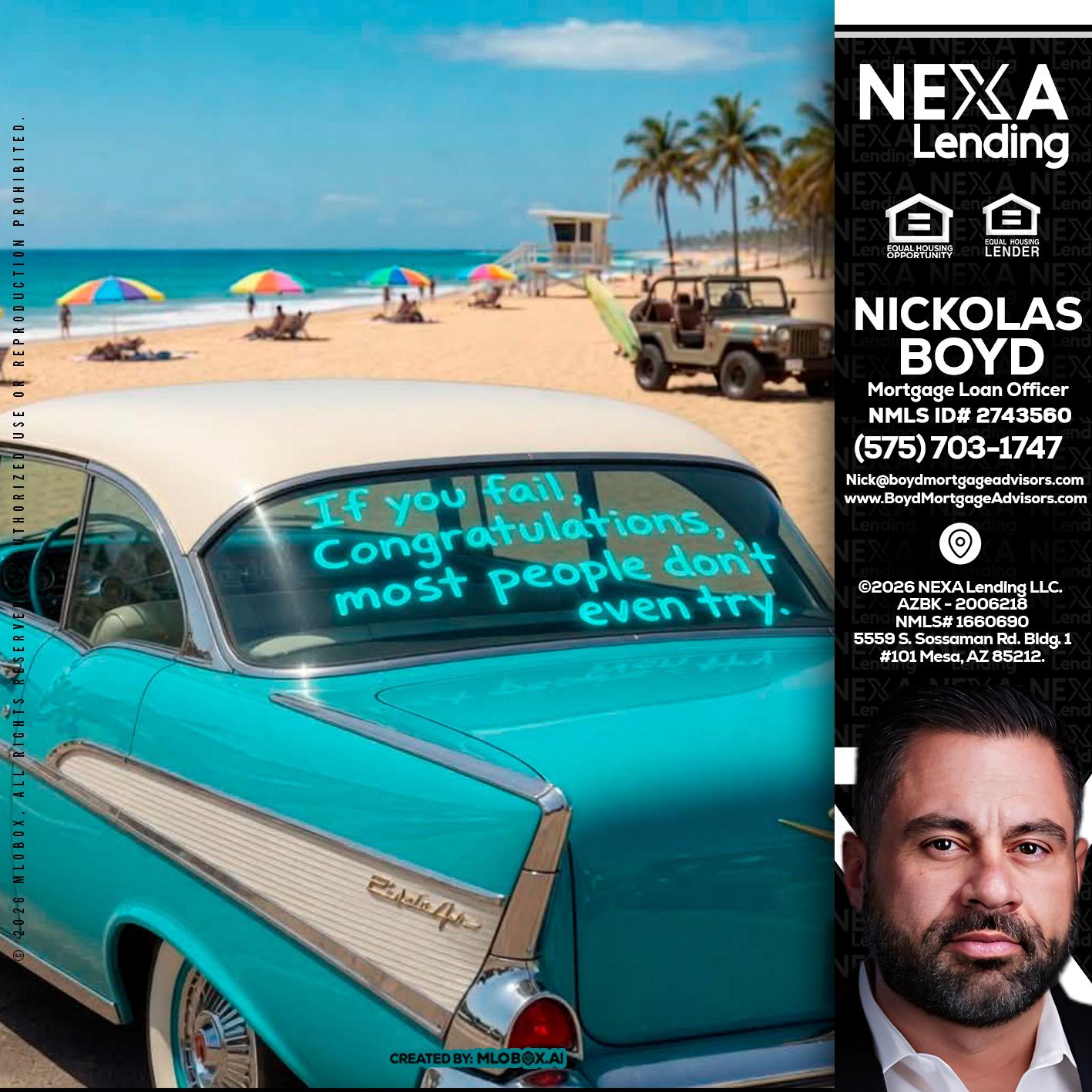 if you - Nick Boyd -Mortgage Loan Officer
