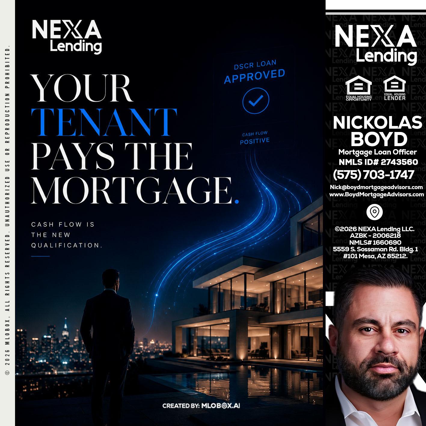 DSCR LOANS - Nick Boyd -Mortgage Loan Officer