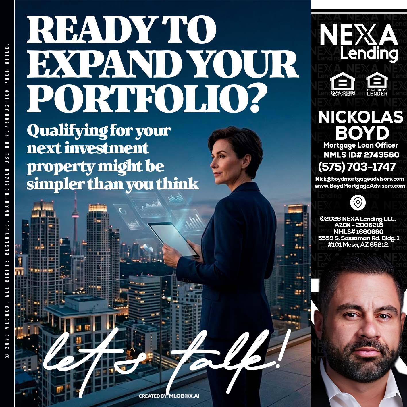 READY TO EXPAND - Nick Boyd -Mortgage Loan Officer