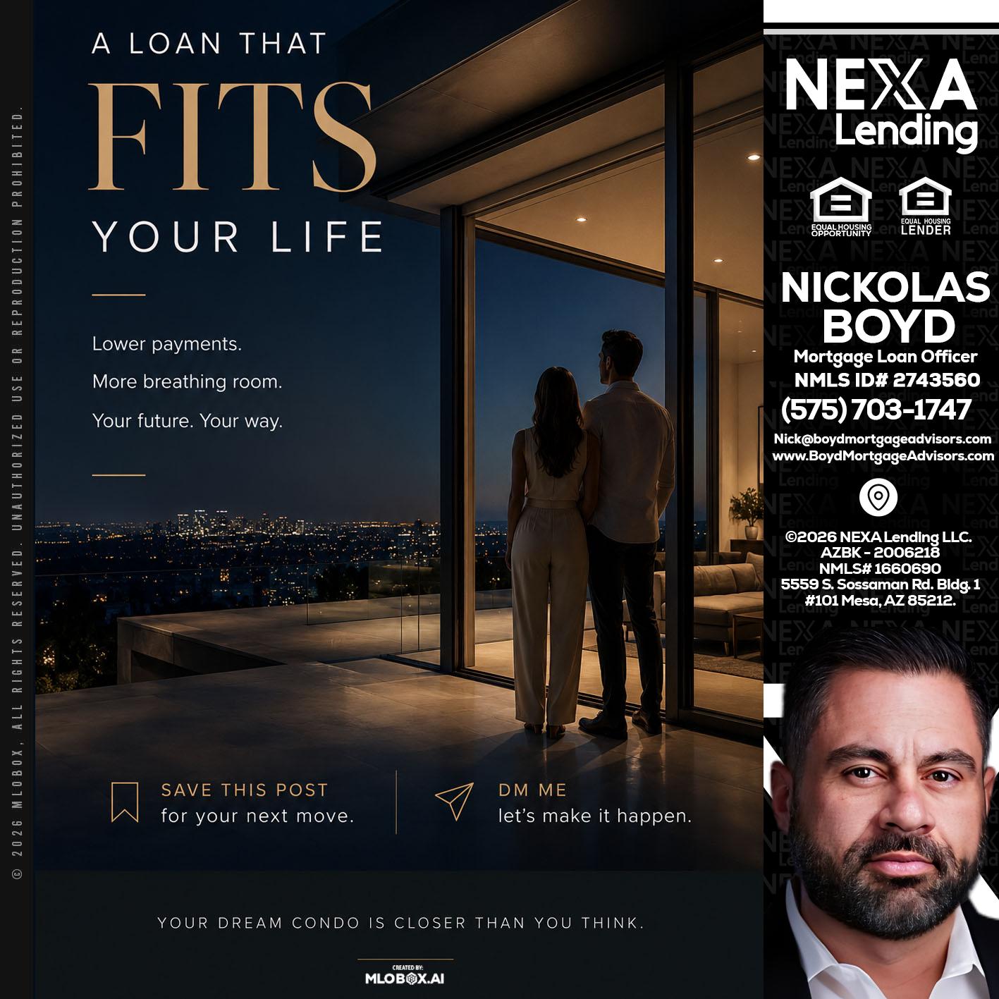LOANS THAT FIT - Nick Boyd -Mortgage Loan Officer