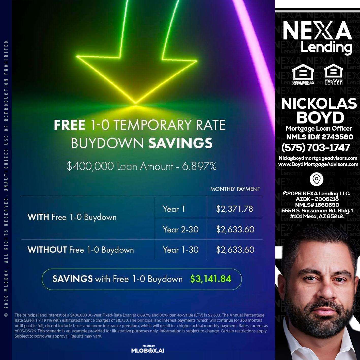 BUYDOWN - Nick Boyd -Mortgage Loan Officer