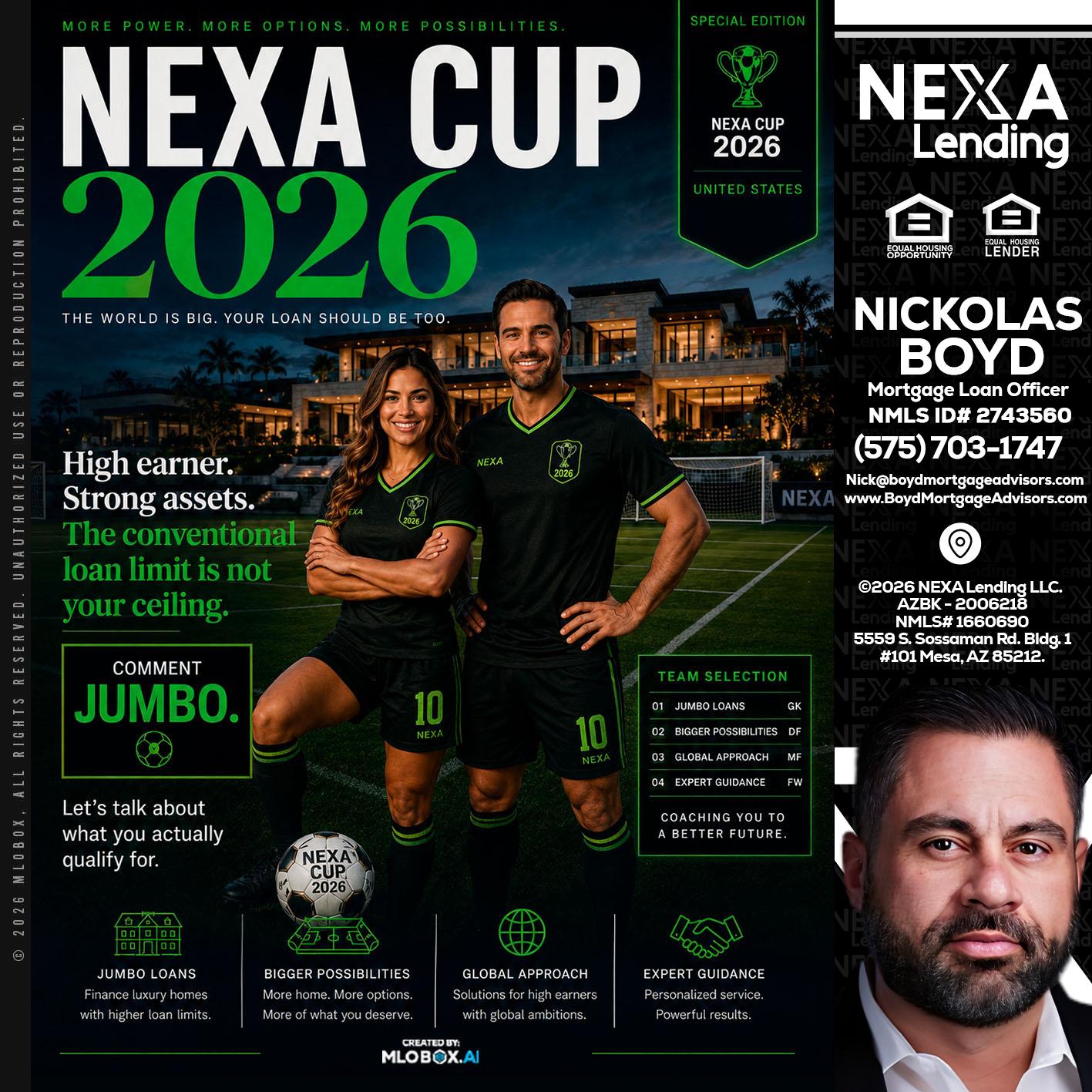 NEXA CUP 2026 - Nick Boyd -Mortgage Loan Officer