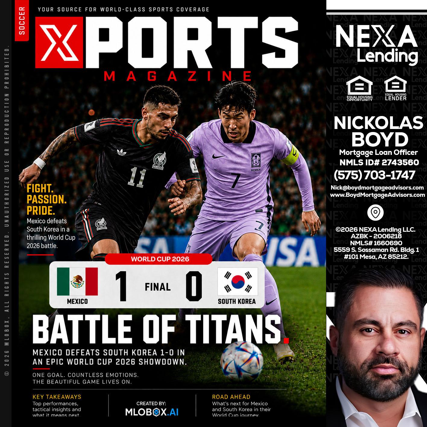 XPORTS MAGAZINE - Nick Boyd -Mortgage Loan Officer