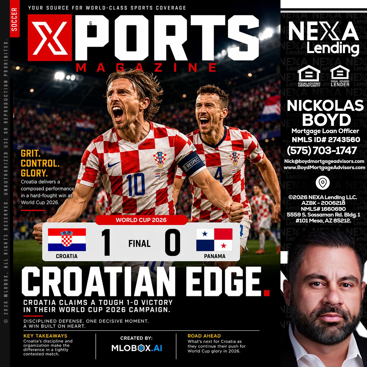 CROATIA 1-0 PANAMA - Nick Boyd -Mortgage Loan Officer