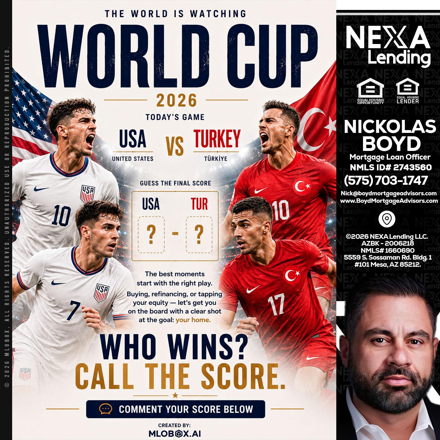 WHOS GONNA WIN? - Nick Boyd -Mortgage Loan Officer