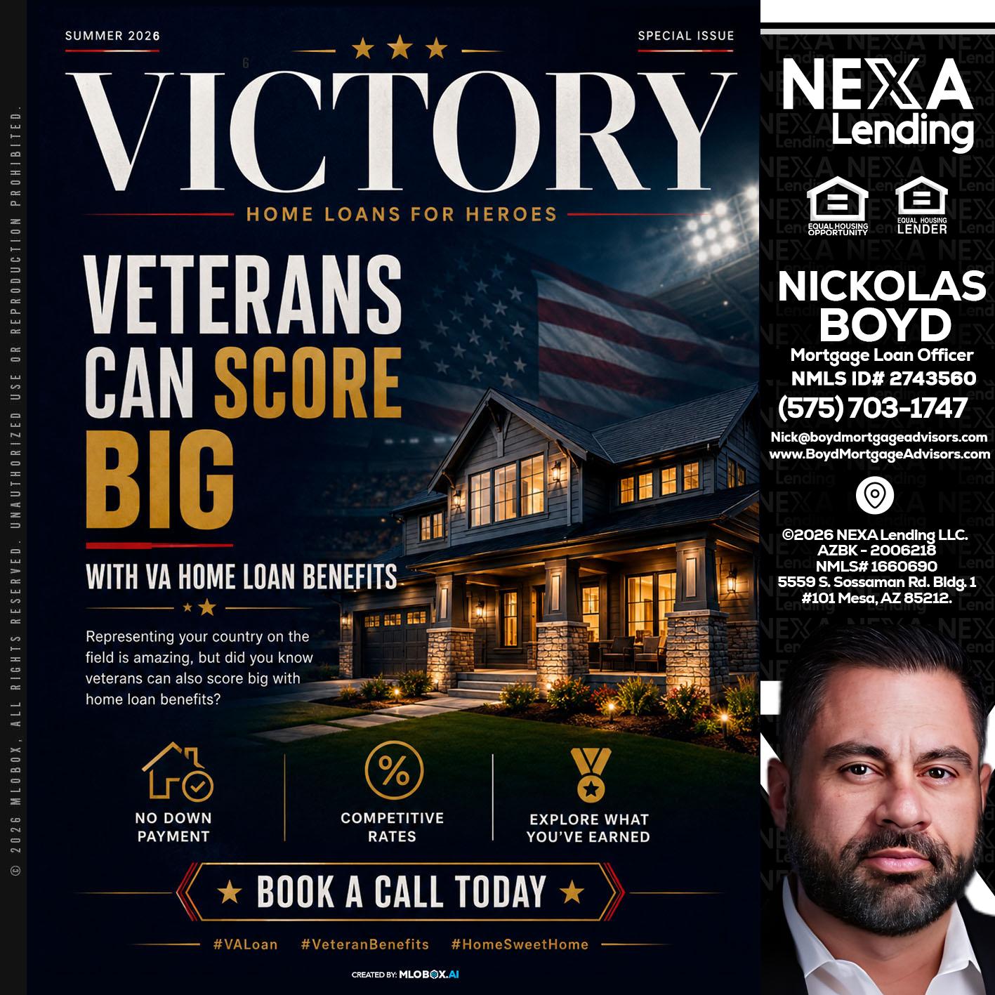 VICTORY - Nick Boyd -Mortgage Loan Officer