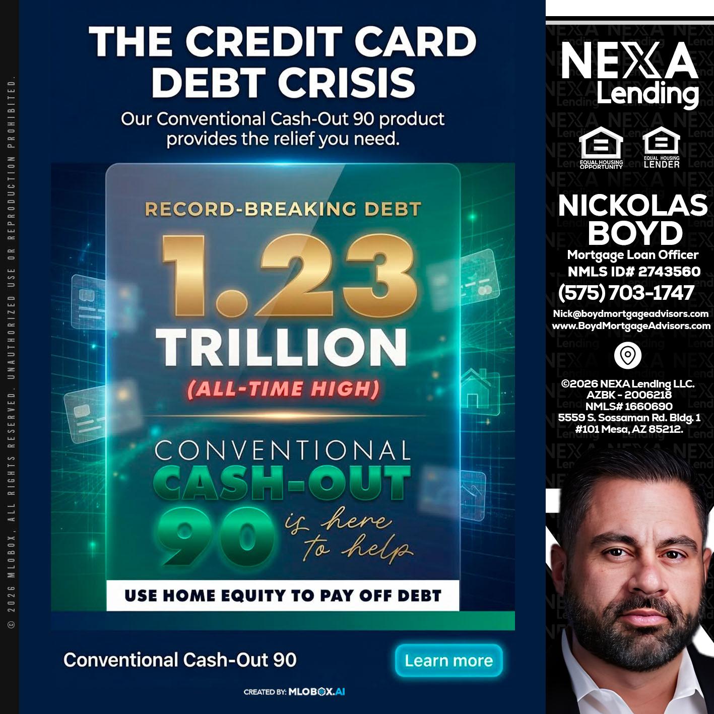 THE CREDIT CARD - Nick Boyd -Mortgage Loan Officer