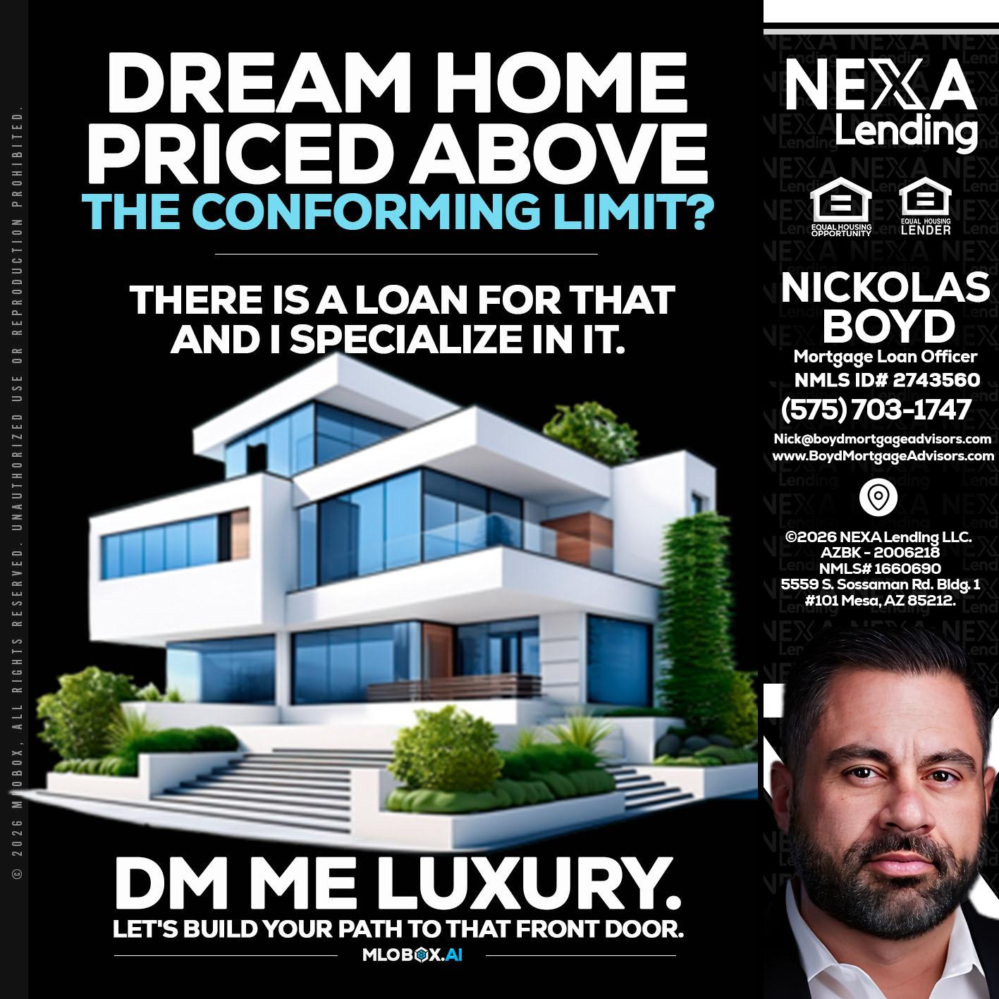 DREAM HOME - Nick Boyd -Mortgage Loan Officer