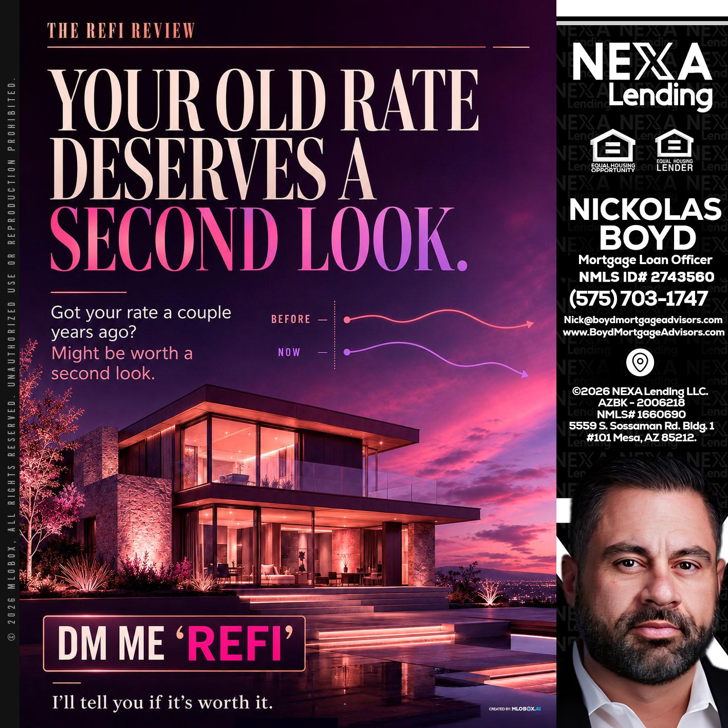 YOUR OLD - Nick Boyd -Mortgage Loan Officer