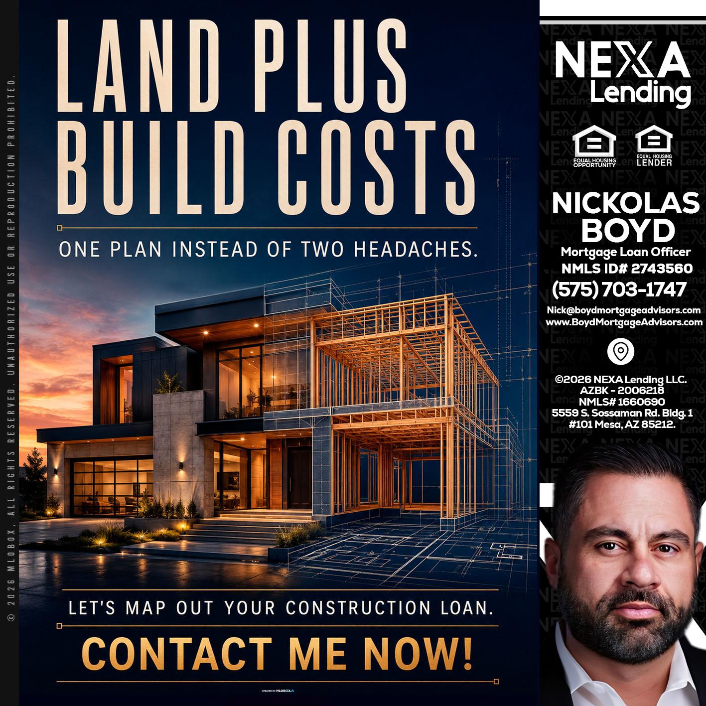 LAND PLUS - Nick Boyd -Mortgage Loan Officer