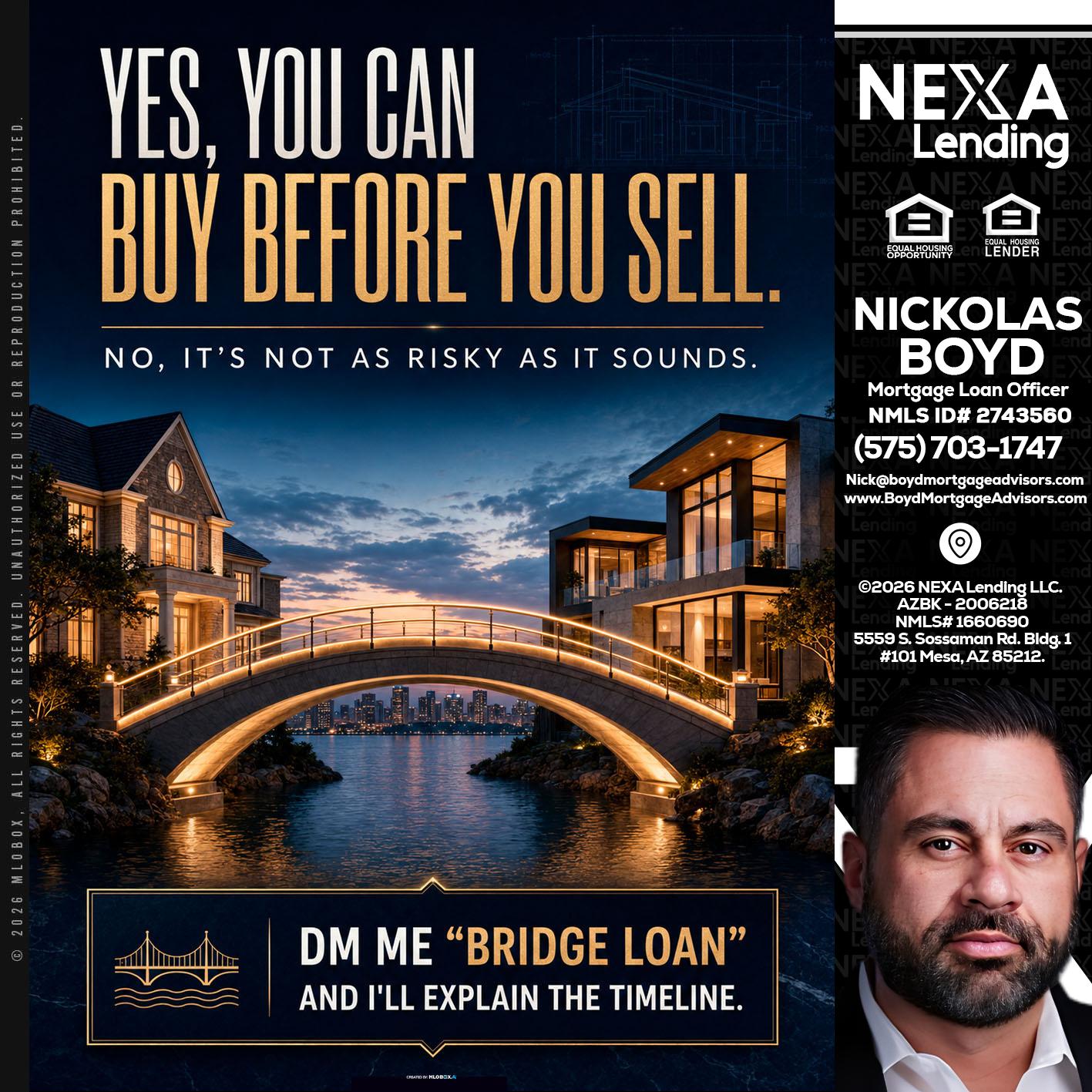 YES, YOU CAN - Nick Boyd -Mortgage Loan Officer