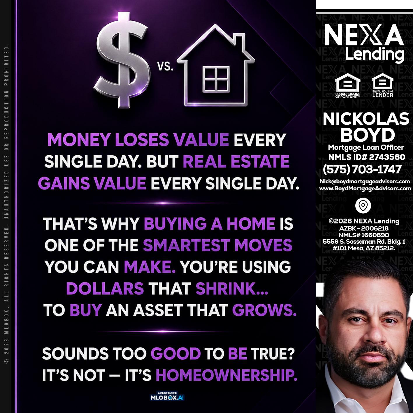 MONEY LOSES - Nick Boyd -Mortgage Loan Officer