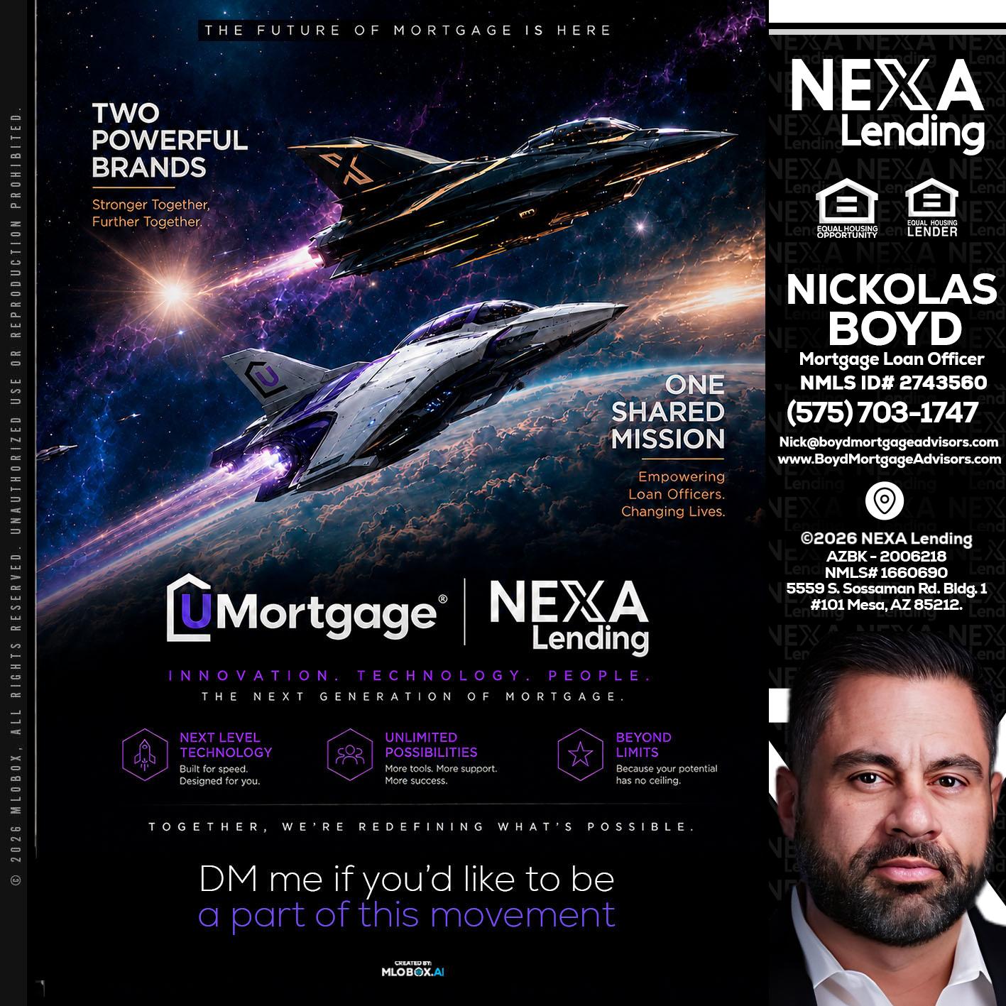 U Mortgage + NEXA lending - Nick Boyd -Mortgage Loan Officer