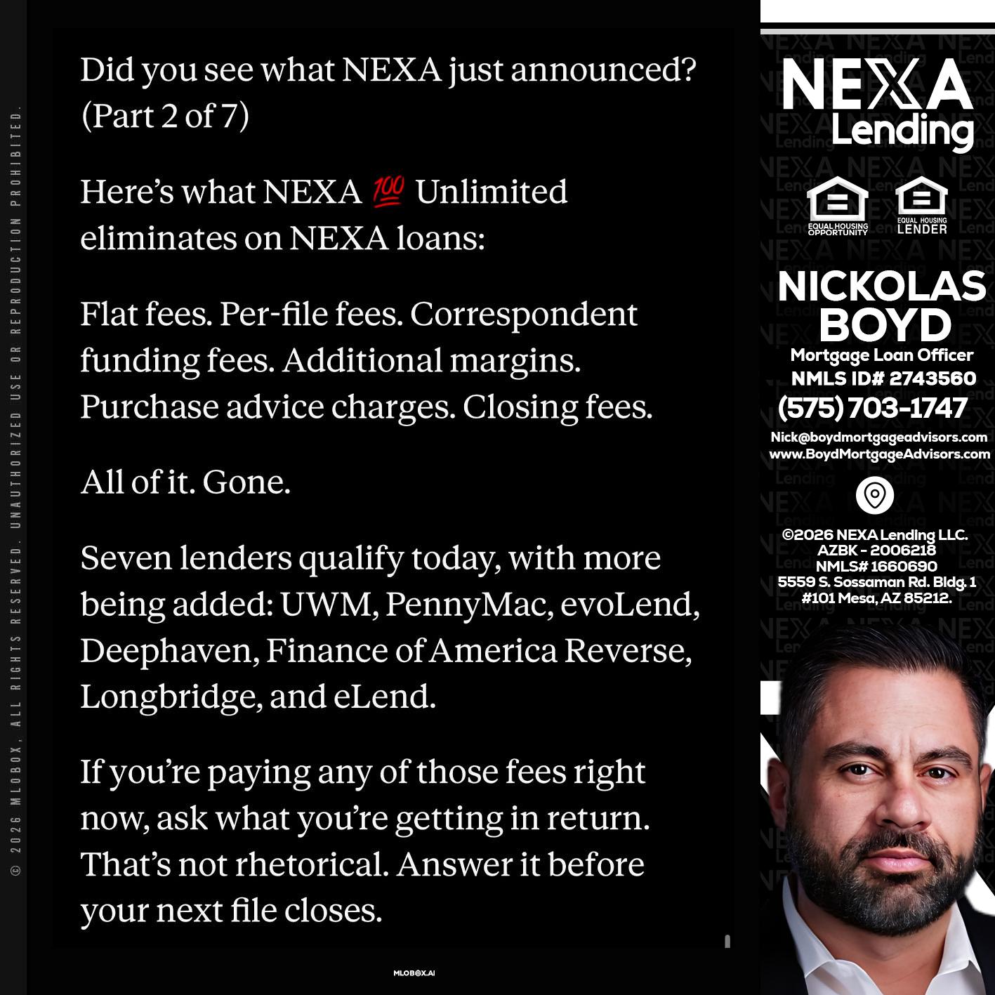 2 OF 7 - Nick Boyd -Mortgage Loan Officer