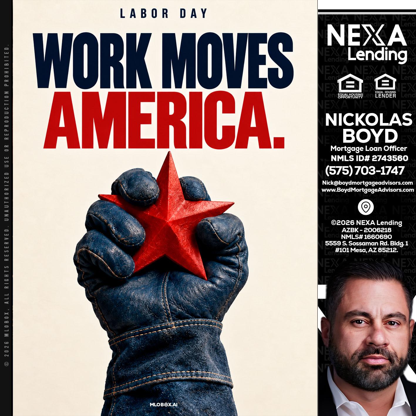 WORKS MOVES AMERICA - Nick Boyd -Mortgage Loan Officer