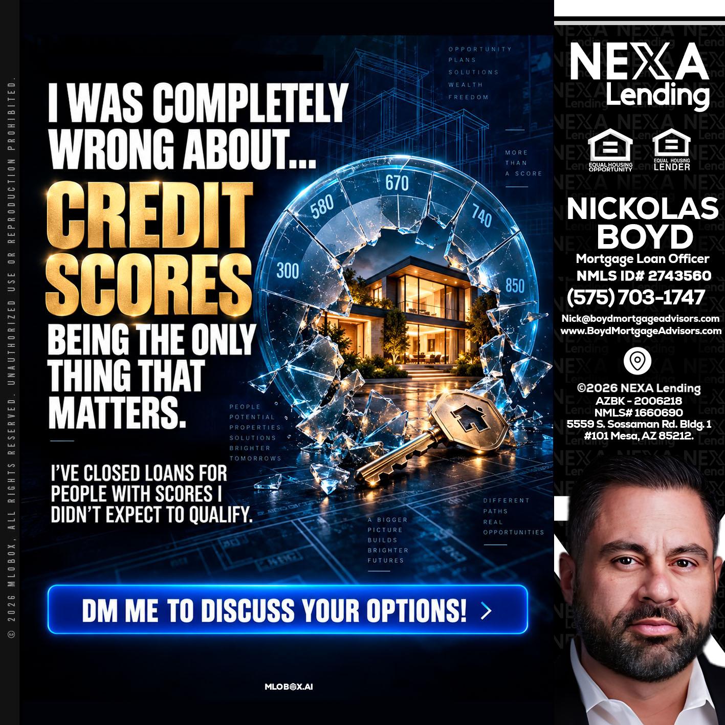 I WAS COMPLETY - Nick Boyd -Mortgage Loan Officer