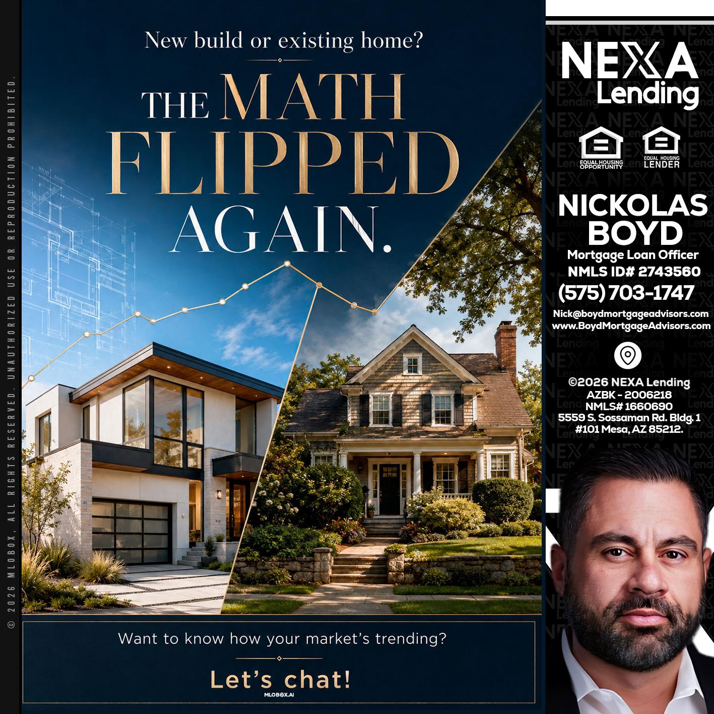 THE MATH FLIPED - Nick Boyd -Mortgage Loan Officer