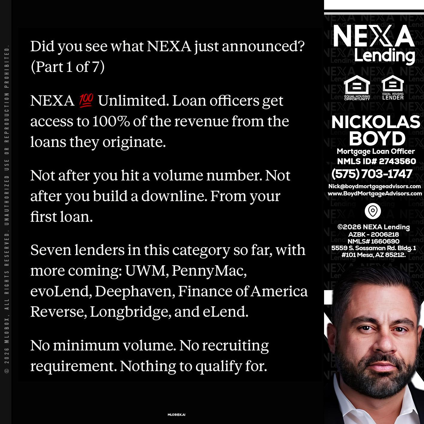 DID YOU KNOW - Nick Boyd -Mortgage Loan Officer