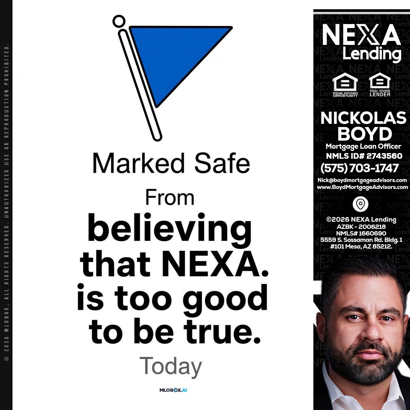 MARKED SAFE - Nick Boyd -Mortgage Loan Officer
