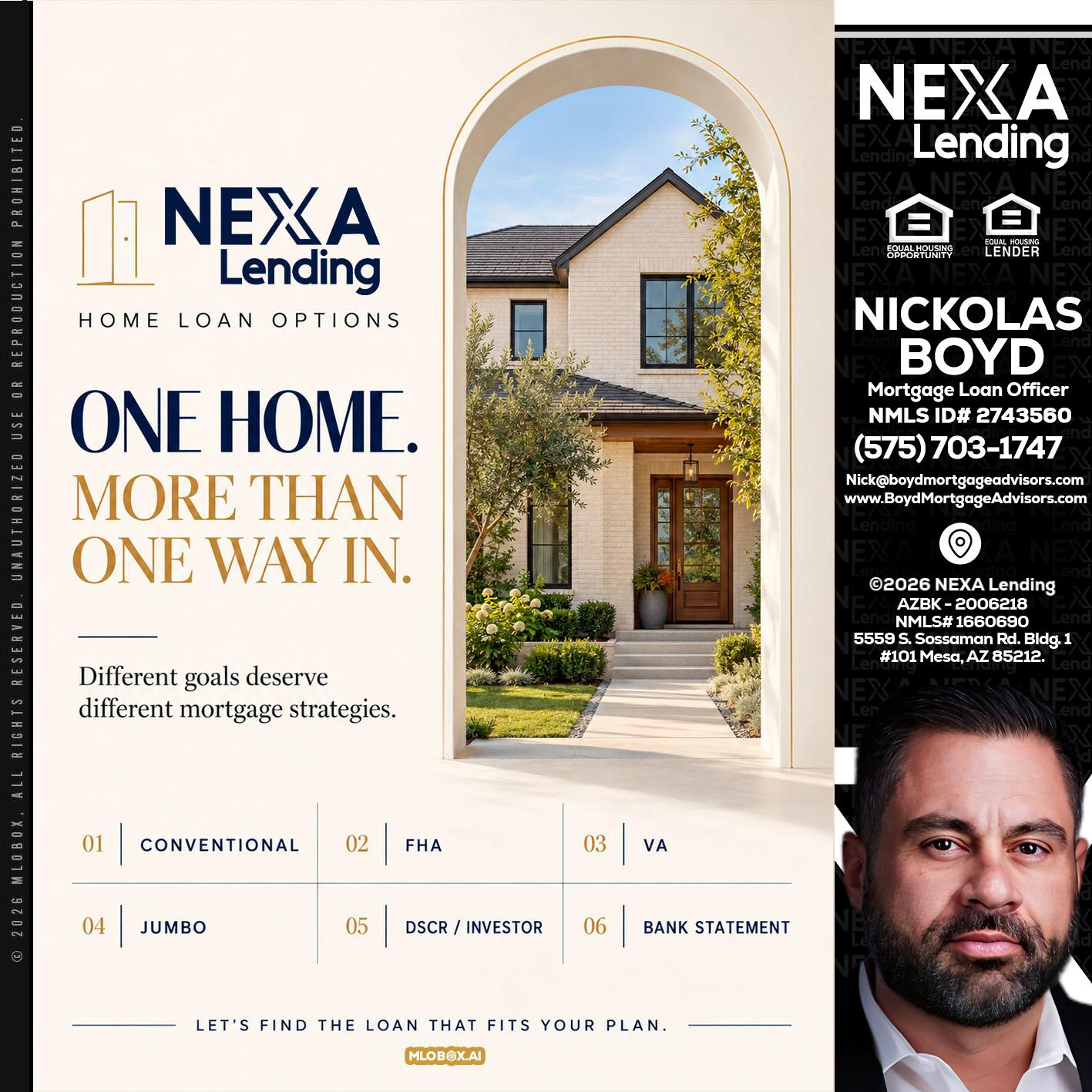 ONE HOME - Nick Boyd -Mortgage Loan Officer