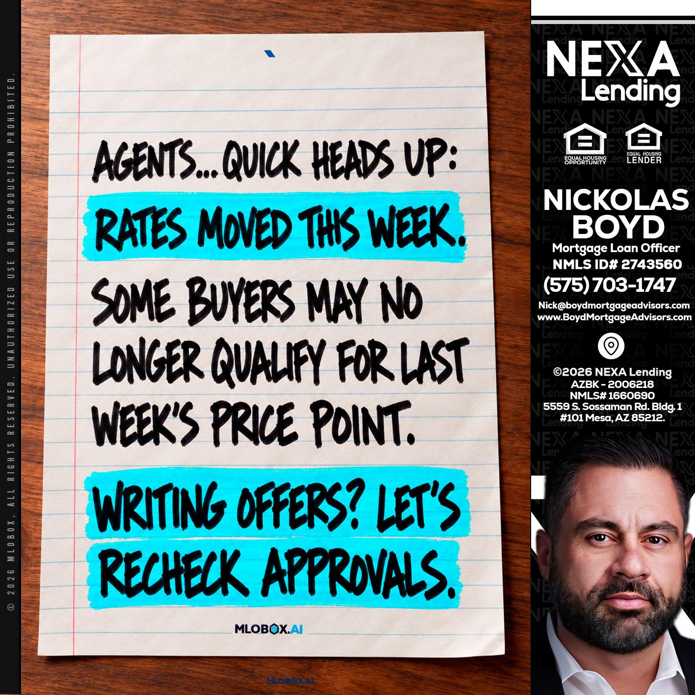 AGENTS - Nick Boyd -Mortgage Loan Officer