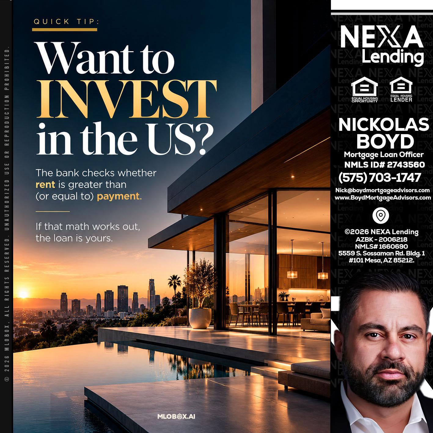 QUICK TIP - Nick Boyd -Mortgage Loan Officer